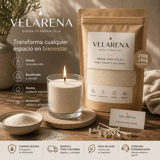 Velarena | Diseña tu propia vela
