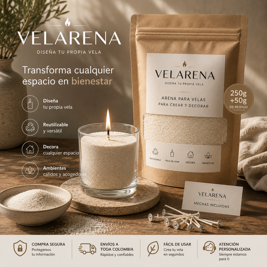 Velarena | Diseña tu propia vela