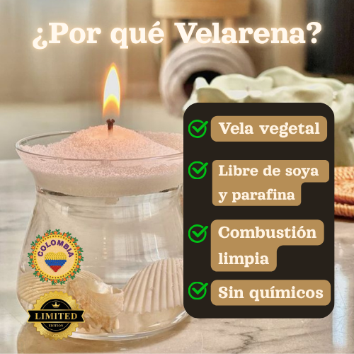 Vela Perlada (Blanco, Rosado, Verde, Amarillo)