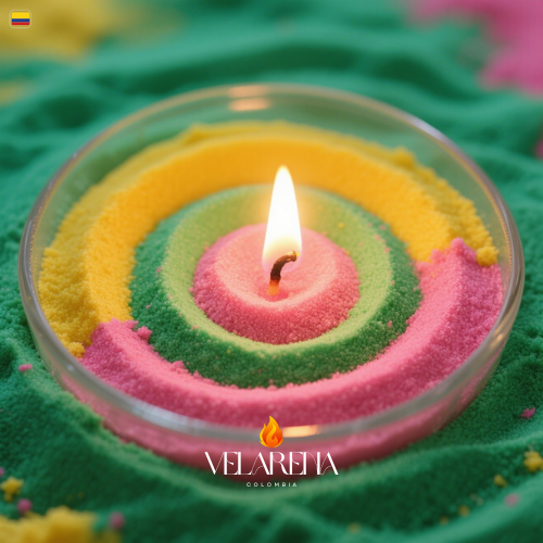 Vela Perlada (Blanco, Rosado, Verde, Amarillo)